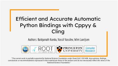 Cppyy: Automatic Python-C++ Bindings