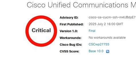 Cisco warns that Unified CM has hardcoded root SSH credentials