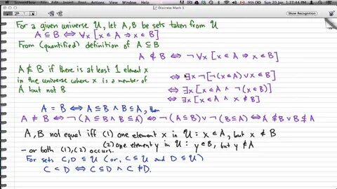 Discrete Mathematics Without Formulas – Lectures Without a Board