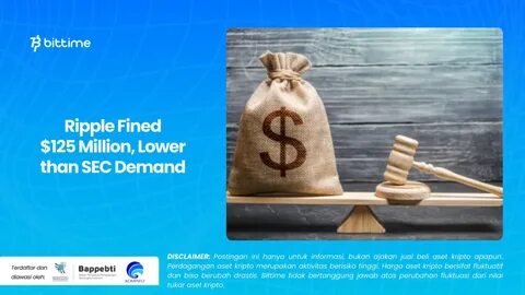 Ripple fined $125 million, court denies full SEC demand - The Block