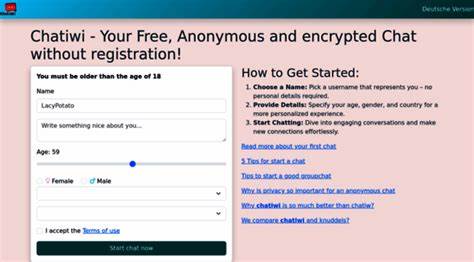 Chatten ohne Anmelden – Sicher und Anonym mit Chatiwi