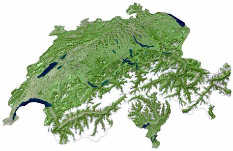 Map of Switzerland - Cities and Roads - GIS Geography