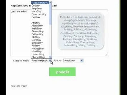 Překladač vět a textů - Překladač.net