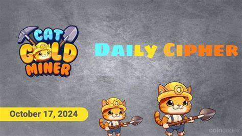 Today’s Cat Gold Miner Daily Combo and Cipher Codes [November 8, 2024] - CoinMarketCap
