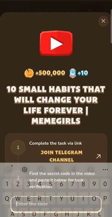 10 small habits that will change your life forever, Memefi