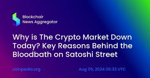 Why Crypto Market is Down? Bitcoin Dip and Altcoin Sell-Off Explained - Coinpedia Fintech News