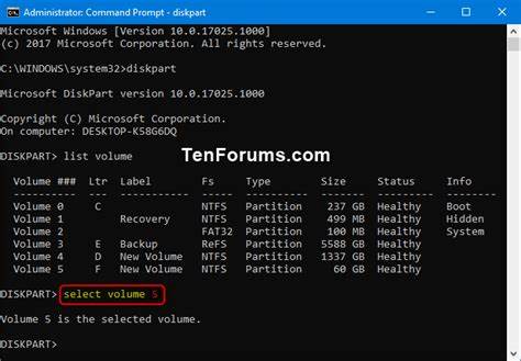 Delete Volume or Partition in Windows 10 | Tutorials - Ten Forums