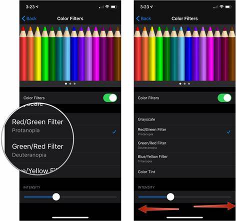 iOS app using color filter manipulation