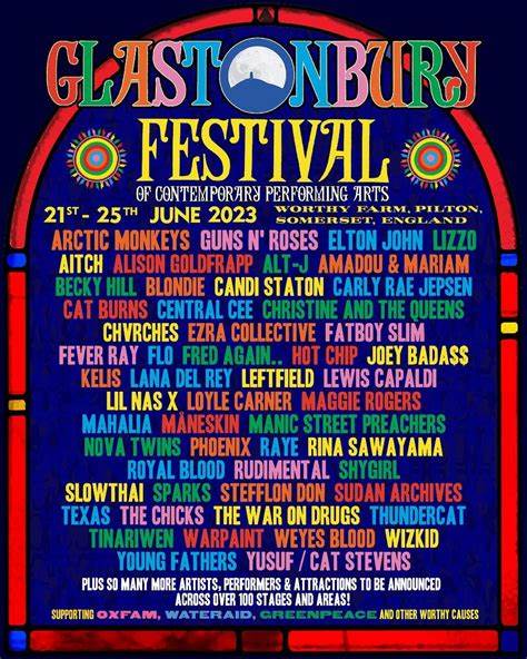 Glastonbury festival performances via BBC music