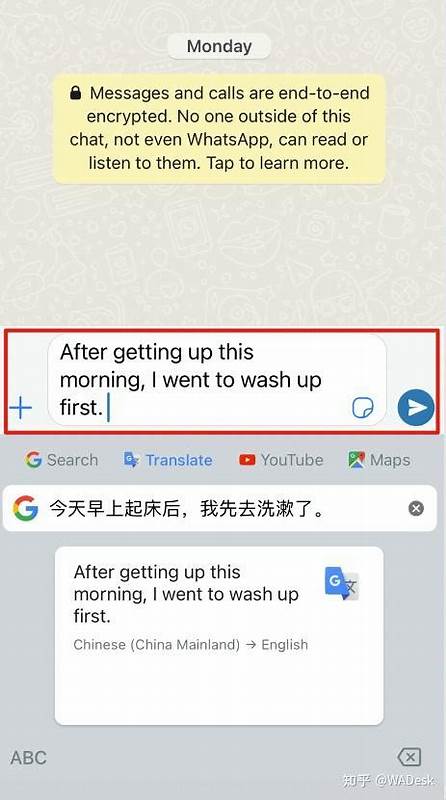 手机whatsapp自动翻译? - 知乎