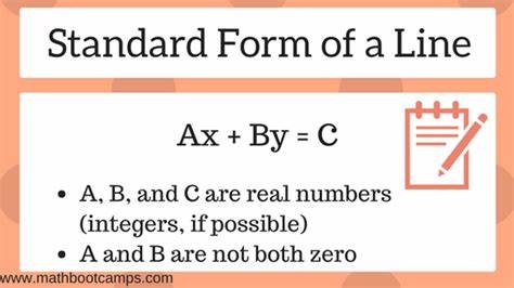 Standard form of a line (with examples) - MathBootCamps
