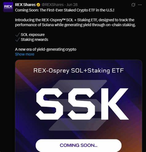 REX-Osprey SOL + Staking ETF: A Game-Changer For The U.S. Market