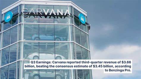 Carvana Stock Pops as Earnings Top Estimates, With Narrow Beat on Cars Sold