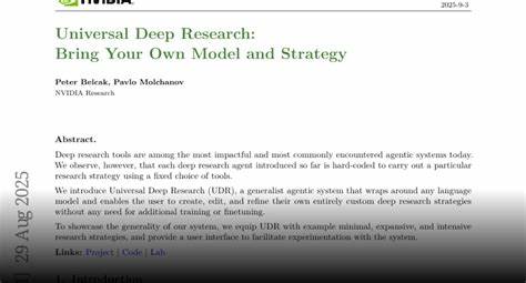 Universal Deep Research: Bring Your Own Model and Strategy