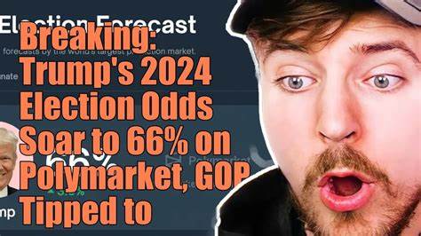 Trump's 2024 Election Odds Jump to 66% on Polymarket; GOP Expected to Control Congress - Bitcoin.com News