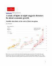 A study of lights at night suggests dictators lie about economic growth (2022)
