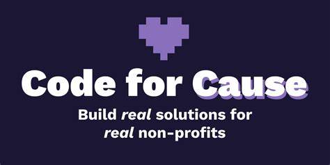 Show HN: Code Cause – Online community building solutions for the greater good