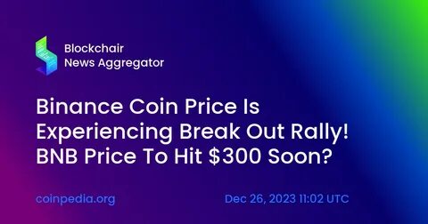 BNB Rallies After CZ’s 500 BNB Donation for Relief