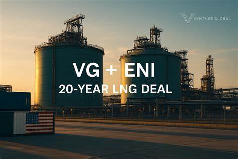Venture Global signs 20-year LNG agreement with Eni