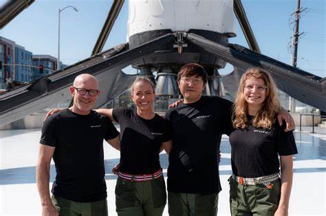 Bitcoin tycoon Chun Wang blasts off on polar SpaceX flight to achieve world first