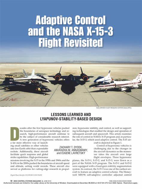 Adaptive Control and the NASA X–15 Program: A Concise History [pdf]