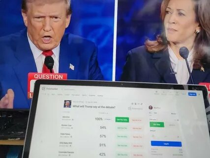 Harris Odds Rise on Polymarket as 'Election Fraud' Allegations Ramp Up Trump Hedge Bets - CoinDesk