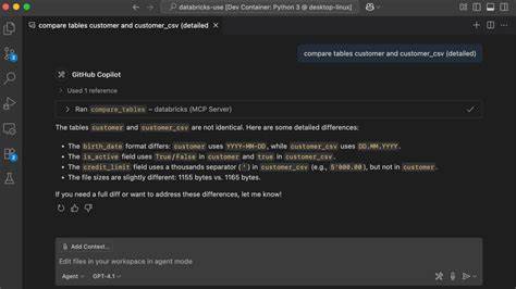 Databricks-SQL at Your Agent's Fingertips via MCP in GitHub Copilot