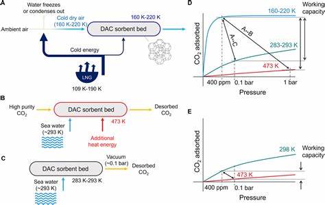 Near-cryogenic direct air capture using adsorbents