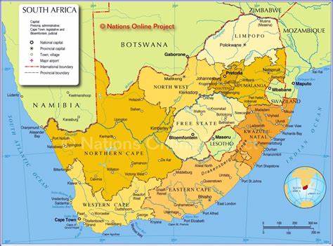 South Africa Maps | Printable Maps of South Africa for Download