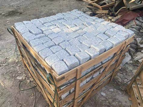 Grey Granite Garden Road Pavement Cobble Stone Sheet Prices