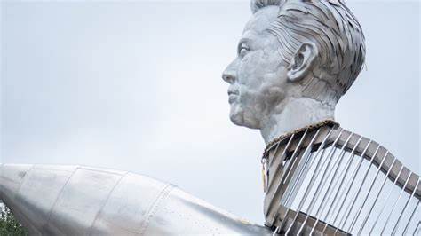 What IS that? The Elon Musk GOAT Token Monument arrives in Austin - Austin American-Statesman