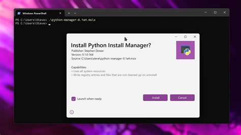 PEP 773 – A Python Installation Manager for Windows