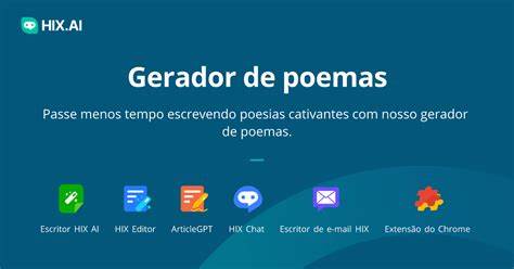 Gerador de poemas de IA - poem-generator.io