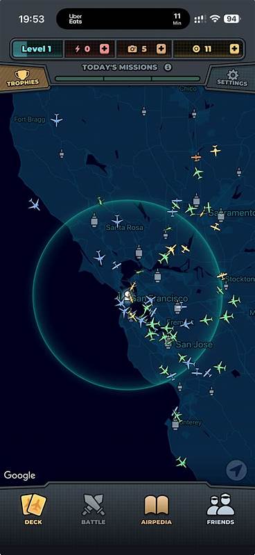 Reverse engineering SkyCards, a flight spotting game