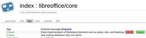 LibreOffice Begins Landing Markdown File Import Support