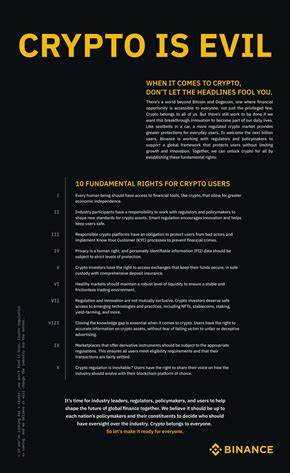 Binance calls for global crypto regulations