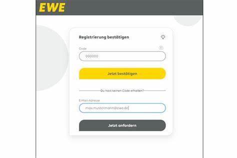 Mein EWE - Energie: So registrierst du dich