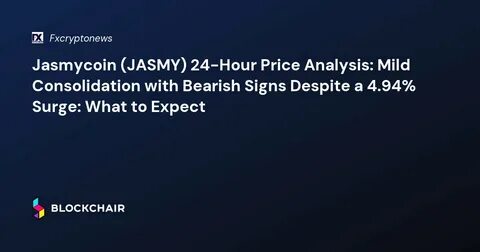 JasmyCoin (JASMY) Holds Strong As Market Awaits Key Fed Decision - TronWeekly