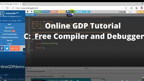 GDB online Debugger | Compiler - Code, Compile, Run, Debug online C, C++