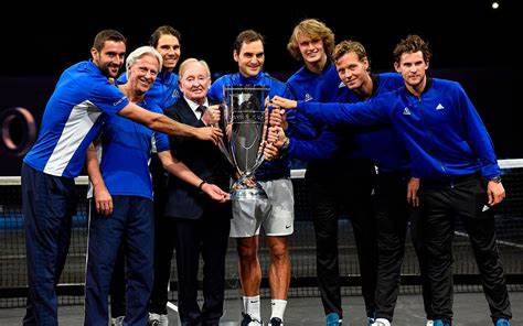 How are the tennis players who participate in the Laver Cup chosen?