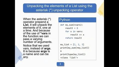 How to Use the Unpacking Operators (*, **) in Python? - Geekflare