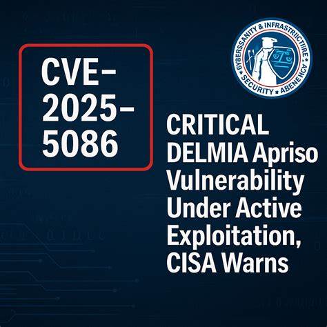 Critical CVE-2025-5086 in DELMIA Apriso Actively Exploited, CISA Issues Warning