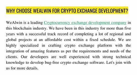 Wealwin Launches“Cryptocurrency Exchange Software 2.0