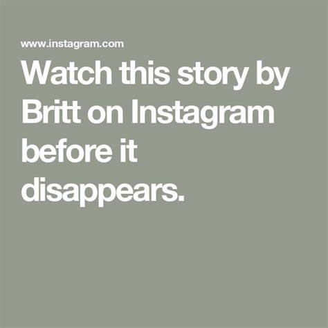 Watch this story by on Instagram before it disappears