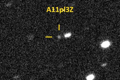 New interstellar object candidate A11pl3Z