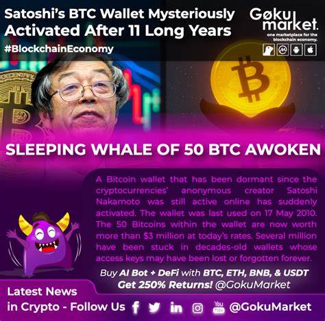 Bitcoin wallet from Satoshi era mysteriously activates after 11 years