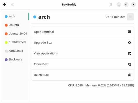 BoxBuddy: A Graphical Interface for Distrobox