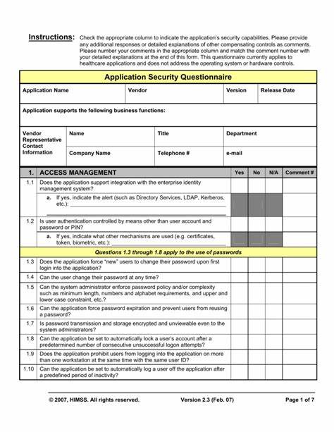An Application Security Survey to improve your program