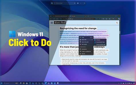 Windows Click to Do, an AI-Powered Feature to Boost Your Efficiency
