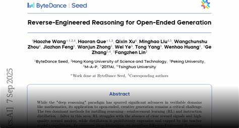 Reverse-Engineered Reasoning for Open-Ended Generation